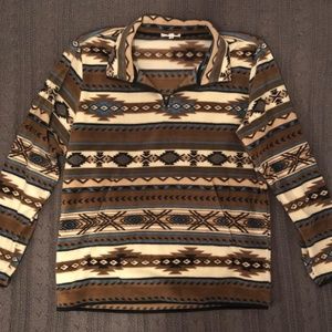 Men's Aztec-style Quarter Zip